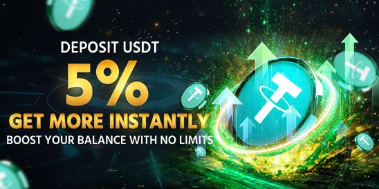 Deposit USDT. Get 5% More. Instantly.